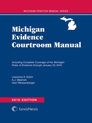 cover image of Michigan Evidence Courtroom Manual